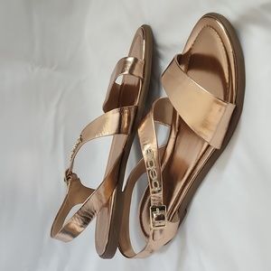 bebe Rose Gold Women Sandals